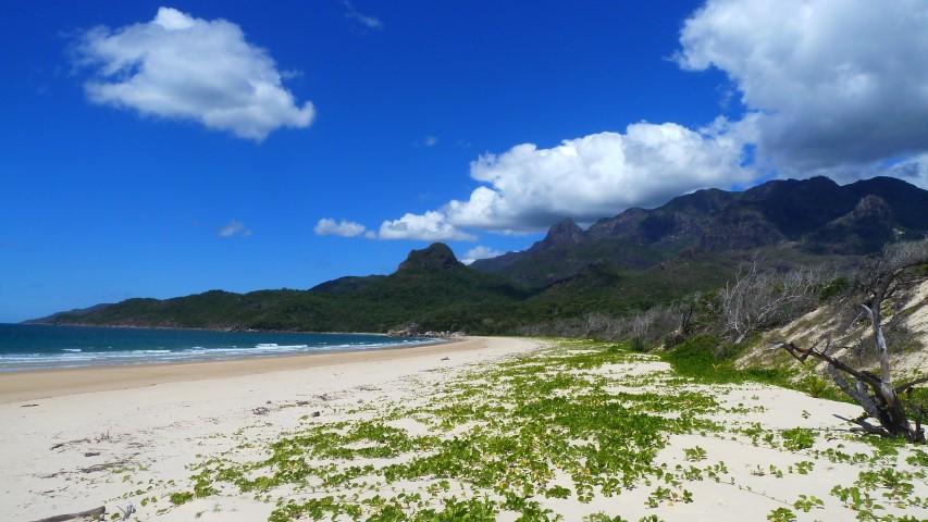 The beach at Ramsay Bay, a 5 minute walk after being dropped of in the mangroves with Absolute North Charters